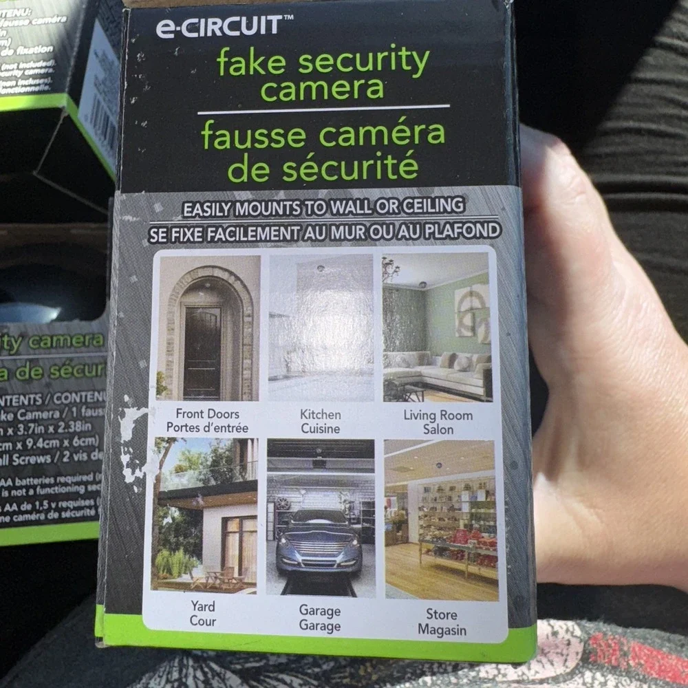 Home Security Indoor/Outdoor Fake Dome Surveillance Camera by e-circuit. 4 pk